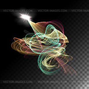 Abstract Curved Lines - vector clipart