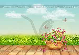 Summer Background - vector image