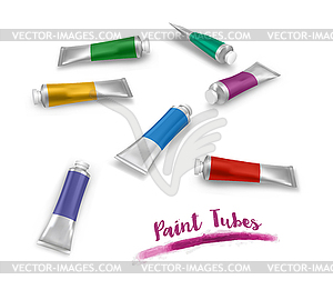 Paint Tubes - vector clipart