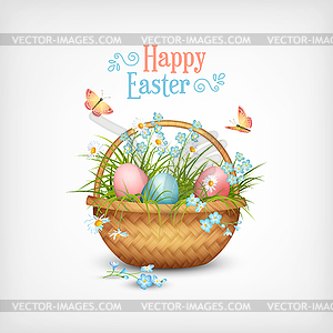 Happy Easter Card - vector clipart