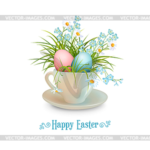 Happy Easter Card - vector clipart