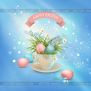 Happy Easter Card - vector image