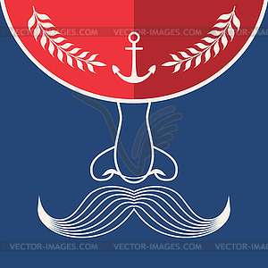 Flat Marine Icon - vector clipart