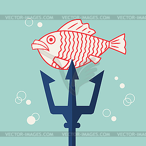 Flat Marine Icon - vector clipart