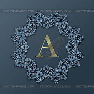 Frame Monogram Design - vector image