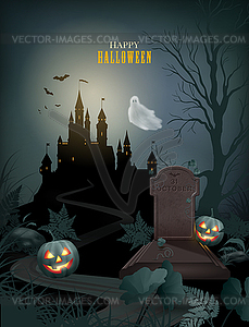 Halloween Party Invitation - vector image