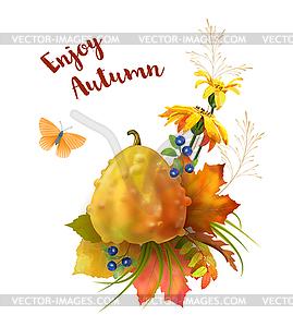 Autumn Card - vector EPS clipart