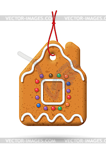 Christmas Gingerbread Icon - vector clip art