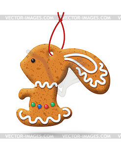 Christmas Gingerbread Icon - vector clipart