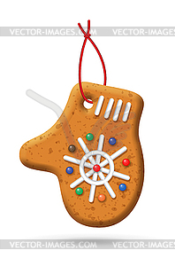 Christmas Gingerbread Icon - vector image