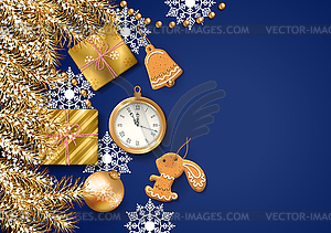 Christmas Background - color vector clipart