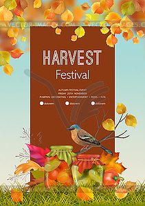 Autumn Poster Flyer - vector image