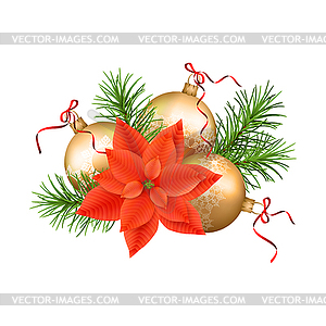 Christmas Festive Decoration - vector clip art