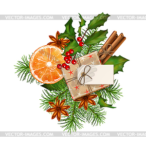 Christmas Festive Decoration - vector clipart