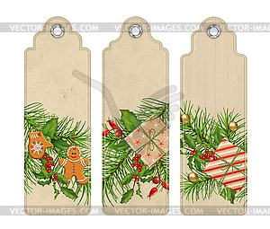 Christmas Bookmark - vector image