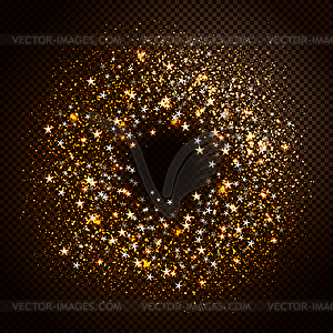 Glowing Particles Stars - vector EPS clipart