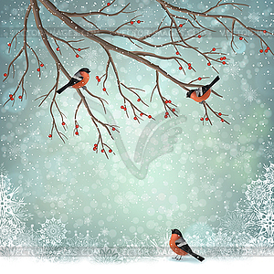 Winter Landscape - vector image