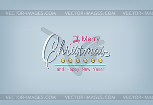 Christmas Typography Background - vector clip art