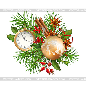 Christmas Festive Decoration - vector image