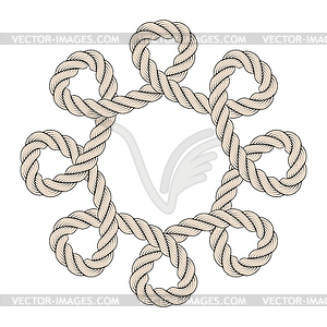Rope Frame - vector clip art
