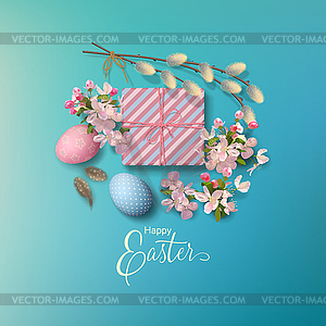 Easter Holiday Background - stock vector clipart