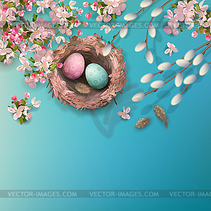 Easter Holiday Background - royalty-free vector clipart
