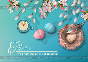 Easter Holiday Background - vector clip art