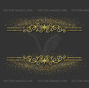 Gold Frame - vector clipart / vector image