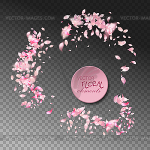 Flying Petals - vector clipart