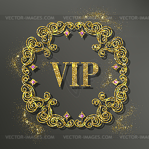 Gold Frame - vector image