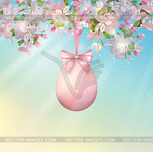 Happy Easter Card - color vector clipart