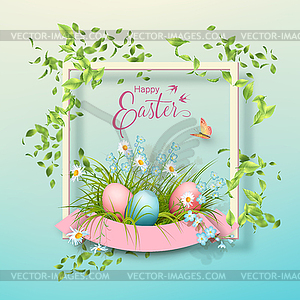 Easter Frame - vector image