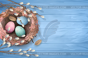 Easter Holiday Background - vector image