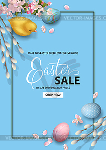 Easter Holiday Background - vector image