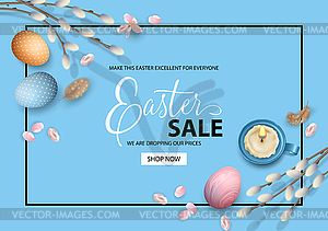 Easter Holiday Background - vector clipart