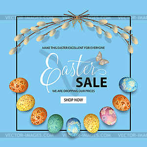 Easter Holiday Background - vector image