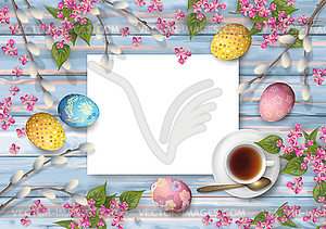 Easter Holiday Background - color vector clipart