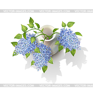 Lilacs in Vase - vector image