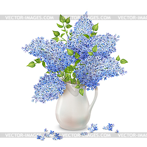 Lilac in Vase - vector clipart