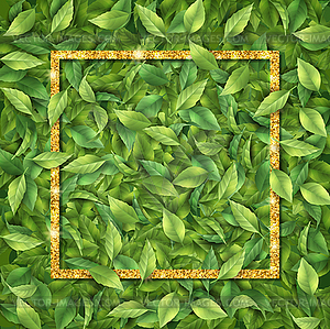 Frame Leaf Background - vector image