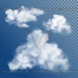 Transparent White Cloud - vector clip art