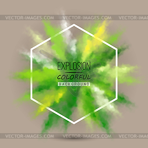 Colorful explosion - vector image