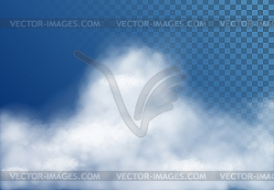 Transparent White Cloud - vector image