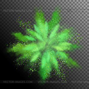 Explosion of Colored Powder - vector clipart