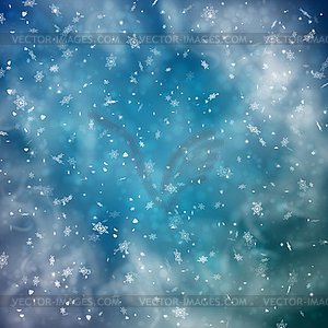 Abstract Snowy Background - vector image