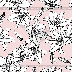 Floral Seamless Pattern - vector clipart
