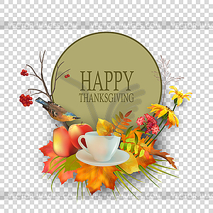 Thanksgiving Card - vector image