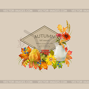 Autumn Card - vector image