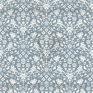 Seamless damask pattern - vector clipart