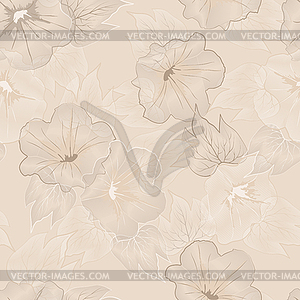 Floral seamless pattern - color vector clipart